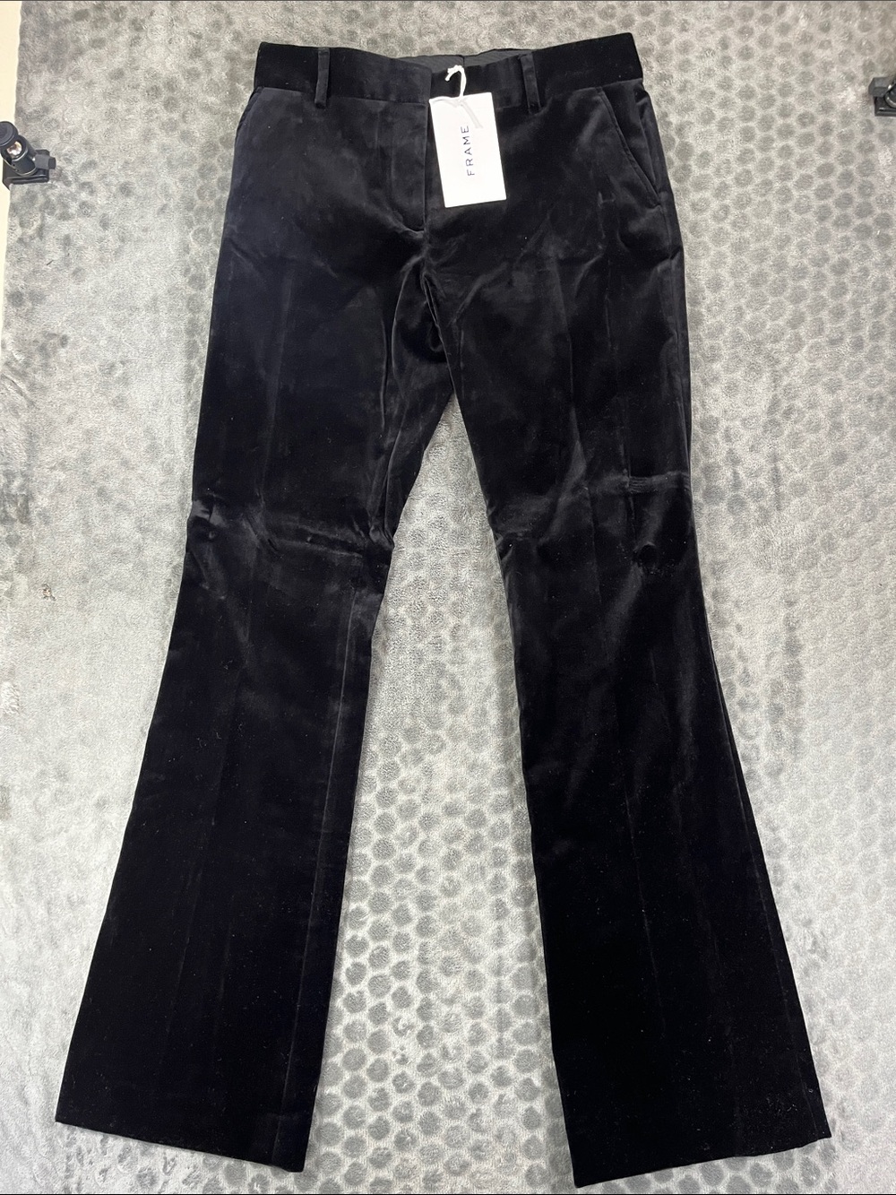 FRAME Le Crop Mini Boot Velvet Trousers